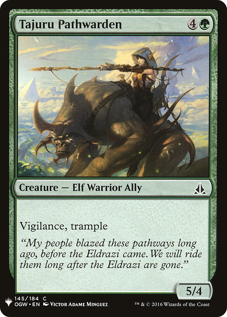 Tajuru Pathwarden (LIST-145) - The List