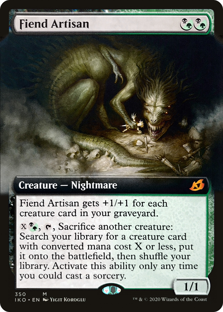 Fiend Artisan (Extended Art) (IKO-350) - Ikoria: Lair of Behemoths: (Extended Art) Foil
