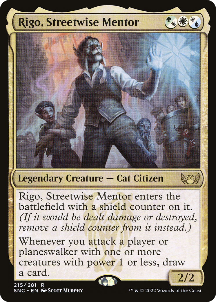 Rigo, Streetwise Mentor (SNC-215) - Streets of New Capenna Foil