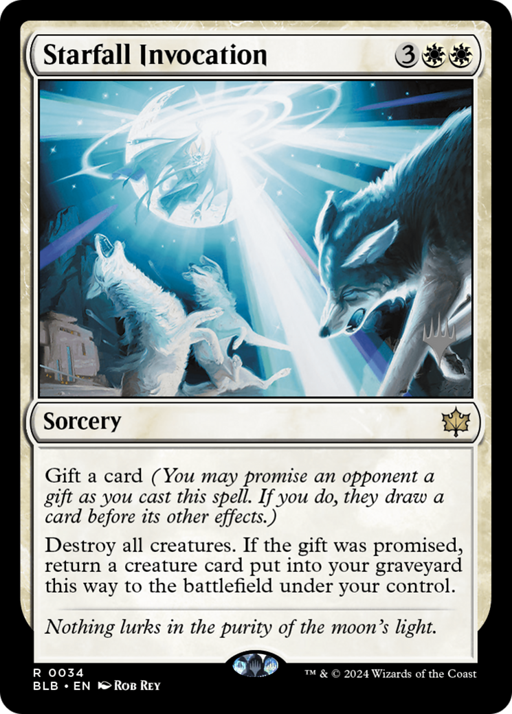 Starfall Invocation (PPBLB-034) - Bloomburrow Promos
