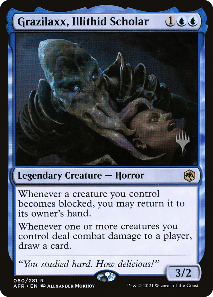 Grazilaxx, Illithid Scholar (PPAFR-060) - Adventures in the Forgotten Realms Promos