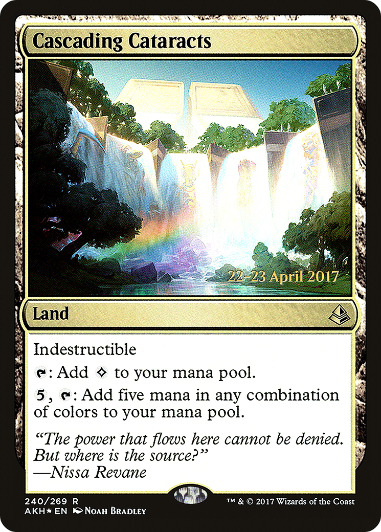 Cascading Cataracts (PRE-240) - Amonkhet Promos Foil