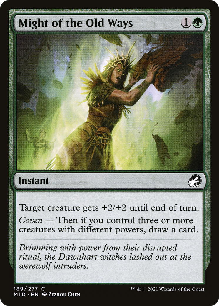 Might of the Old Ways (MID-189) - Innistrad: Midnight Hunt Foil