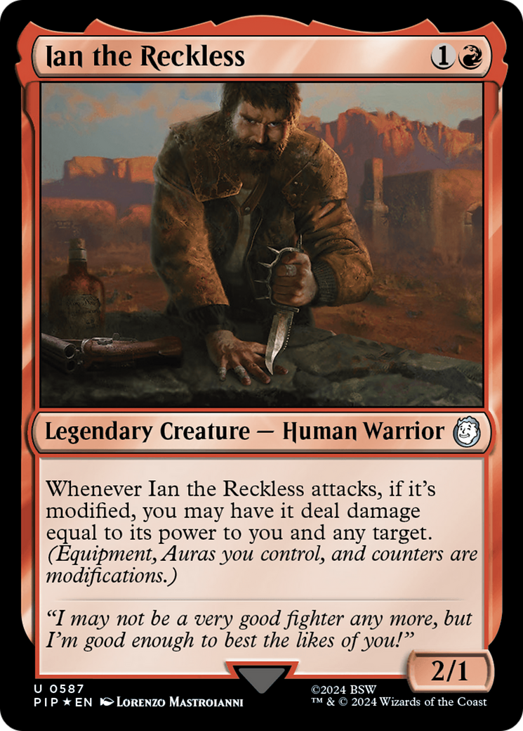 Ian the Reckless (Surge Foil) (PIP-587) - Fallout Foil