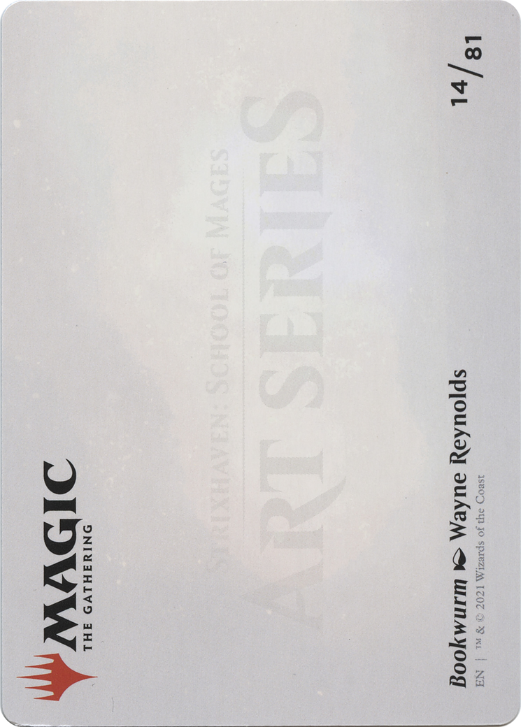 Bookwurm // Bookwurm (ASTX-014) - Strixhaven Art Series (Borderless) Foil