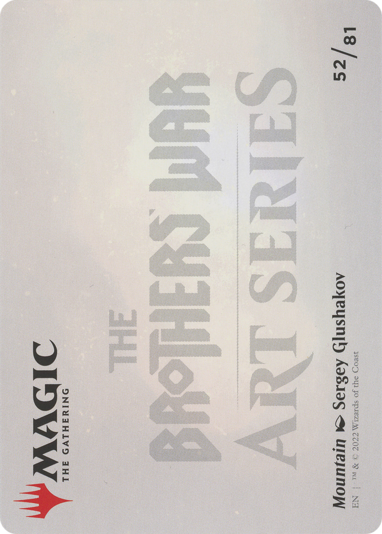 Mountain // Mountain (ABRO-052) - The Brothers' War Art Series (Borderless)