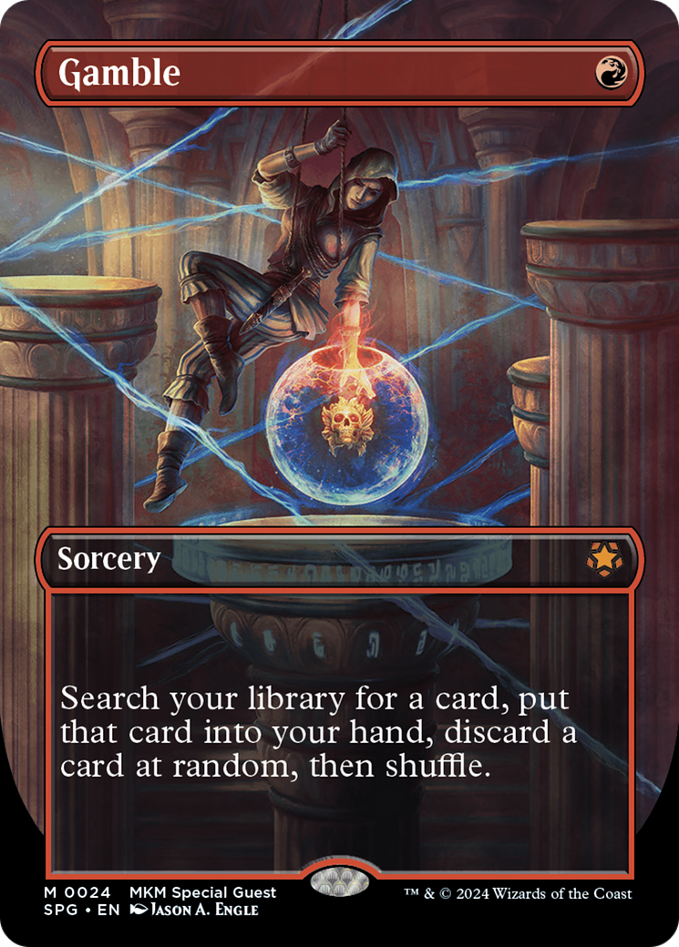 Gamble (Borderless) (SPG-024) - Special Guests Foil