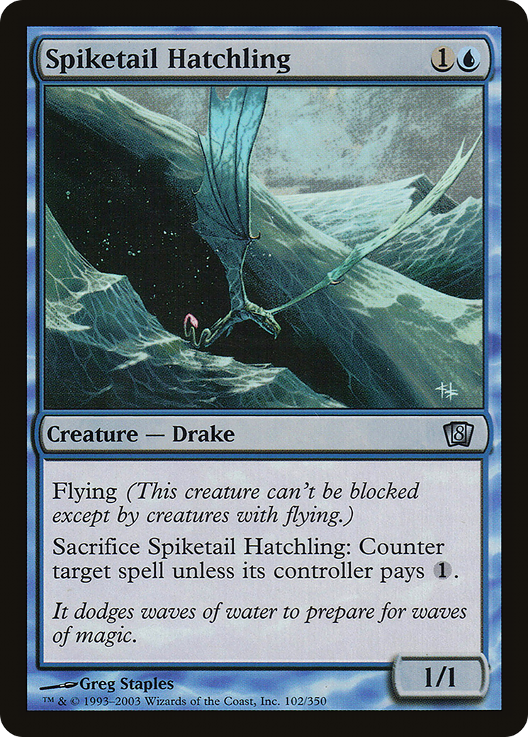 Spiketail Hatchling (8ED-102) - 8th Edition Foil