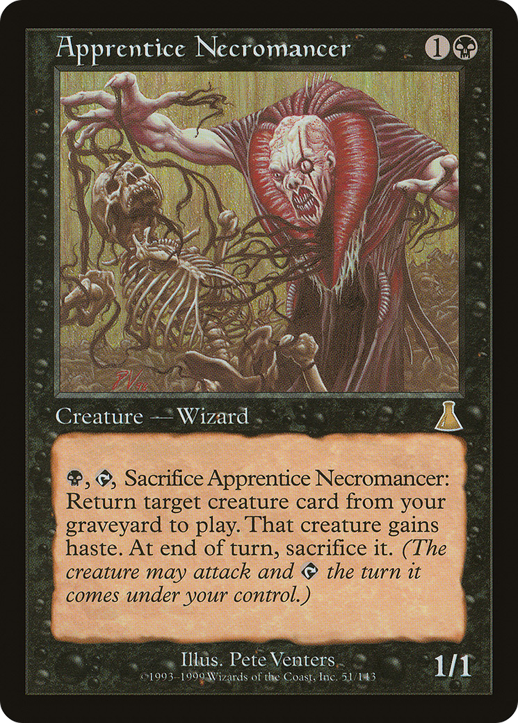 Apprentice Necromancer (UDS-051) - Urza's Destiny Foil