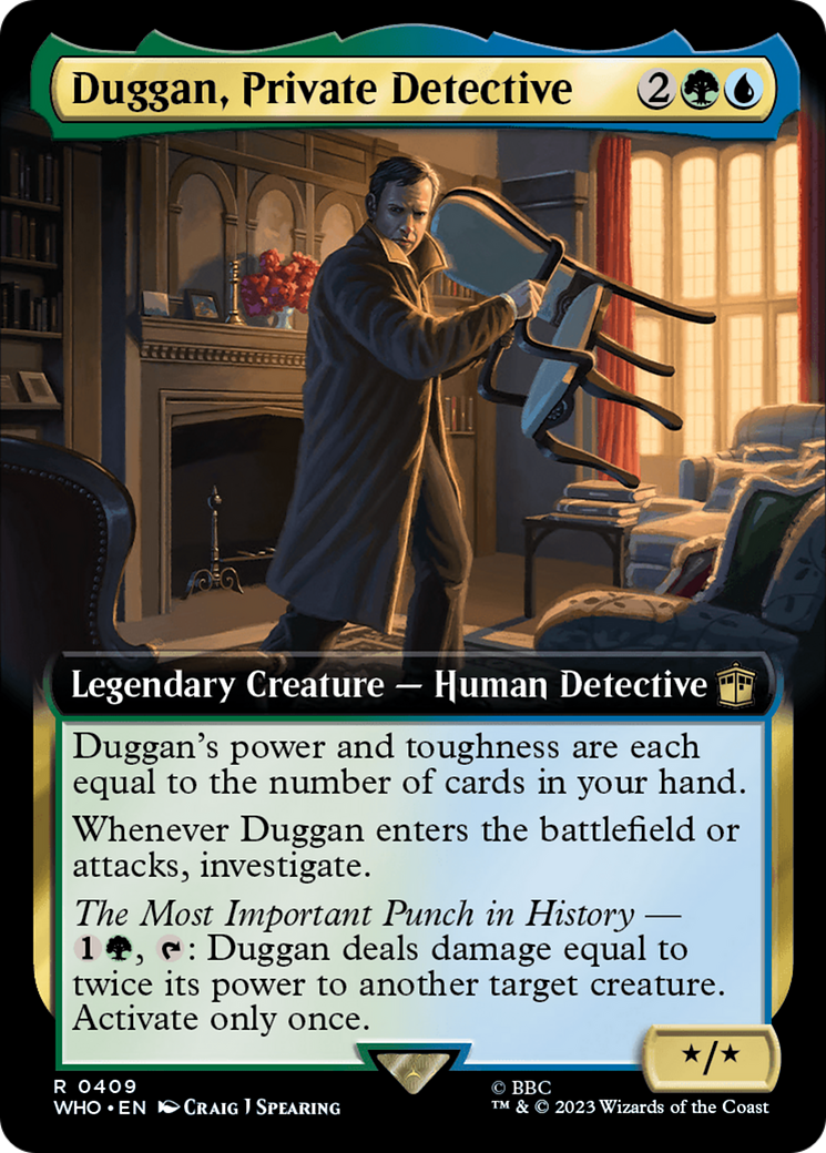 Duggan, Private Detective (Extended Art) (WHO-409) - Doctor Who: (Extended Art) Foil