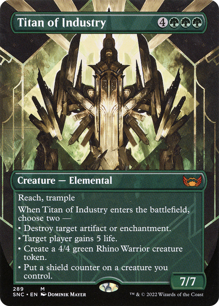 Titan of Industry (Borderless) (SNC-289) - Streets of New Capenna Foil