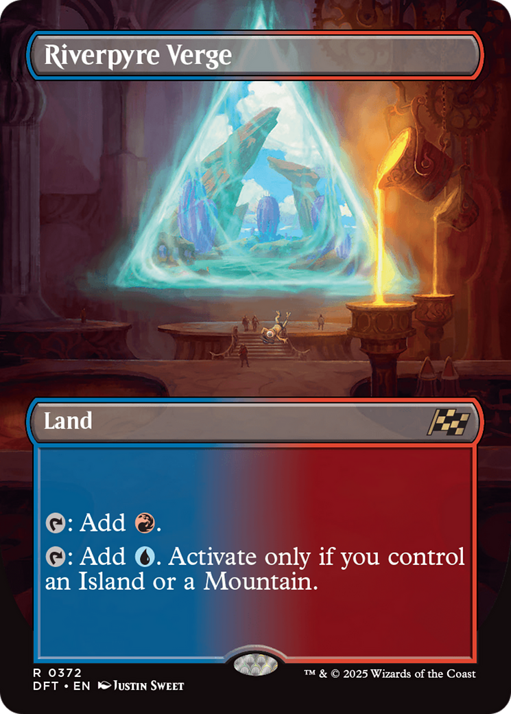 Riverpyre Verge (Borderless) (DFT-372) - Aetherdrift Foil