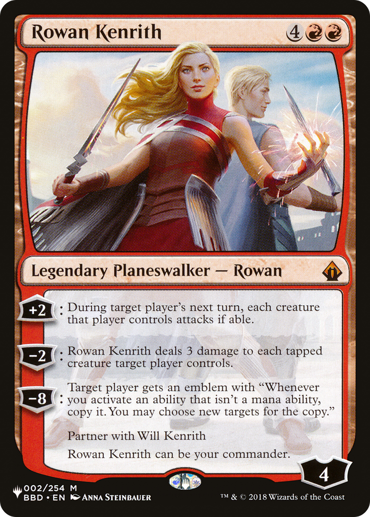 Rowan Kenrith (LIST-002/254) - The List