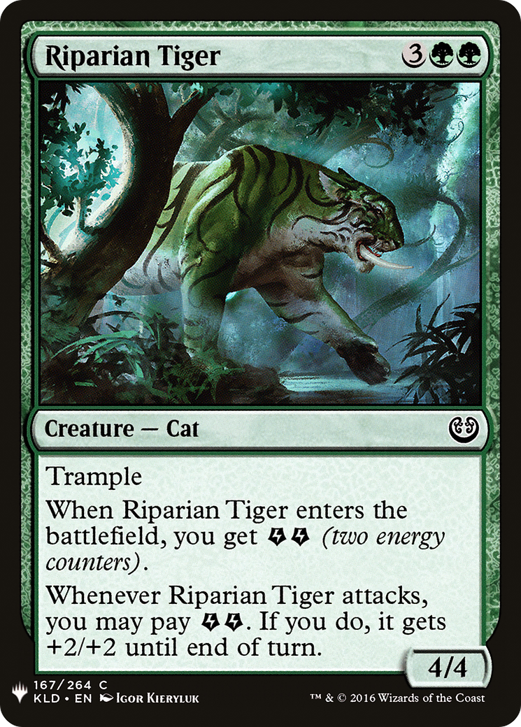 Riparian Tiger (LIST-167) - The List