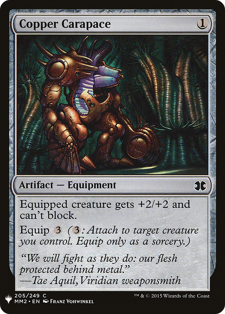 Copper Carapace (LIST-205) - The List