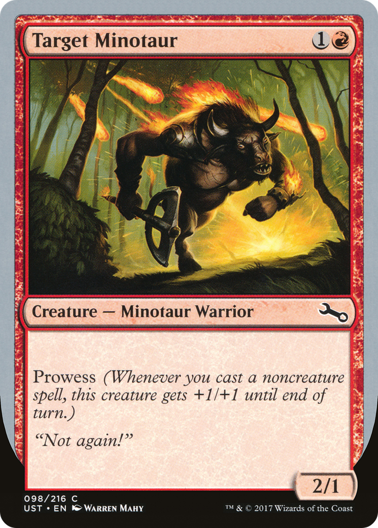 Target Minotaur (C) (UST-098) - Unstable Foil
