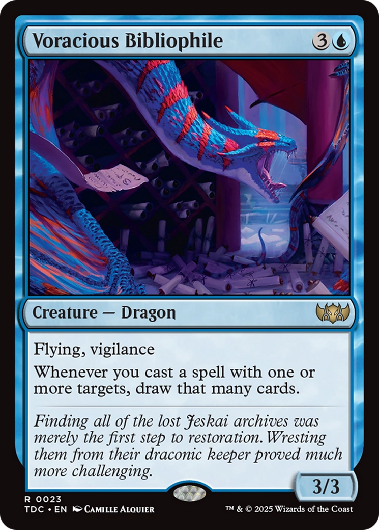 Voracious Bibliophile (TDC-023) - Commander: Tarkir: Dragonstorm
