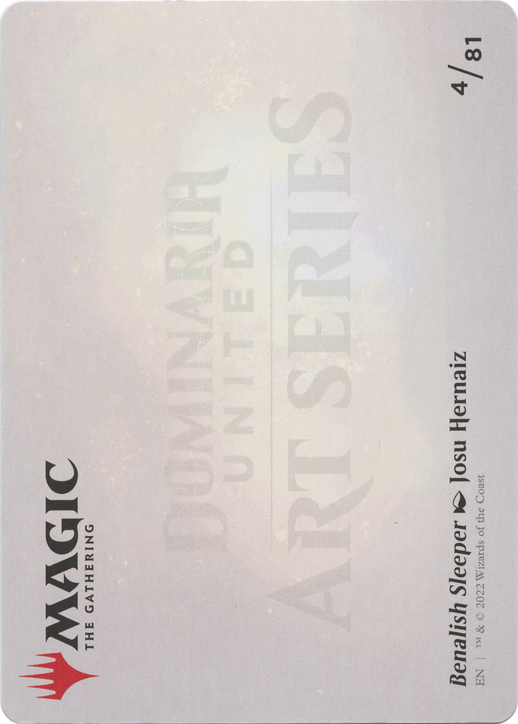Benalish Sleeper // Benalish Sleeper (ADMU-004) - Dominaria United Art Series (Borderless)