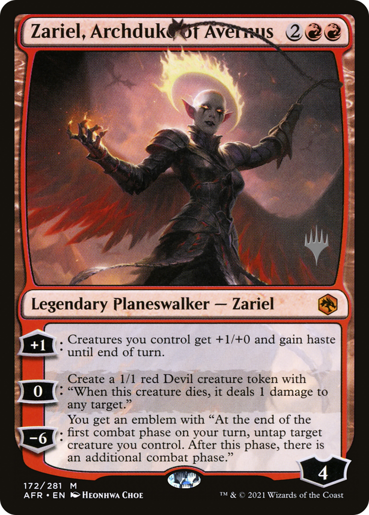 Zariel, Archduke of Avernus (PPAFR-172P) - Adventures in the Forgotten Realms Promos Foil