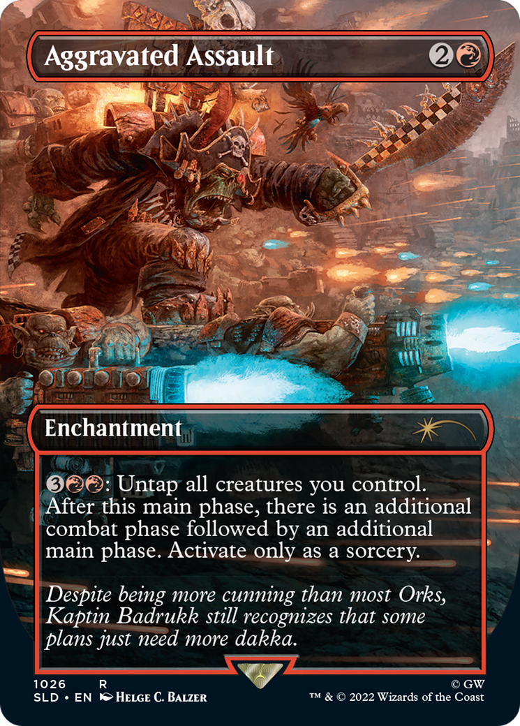 Aggravated Assault (Borderless) (SLD-1026) - Secret Lair Drop
