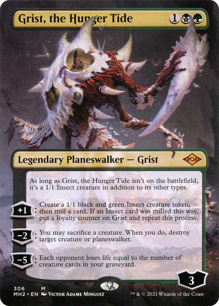 Grist, the Hunger Tide (Borderless) (MH2-306) - Modern Horizons 2 Foil