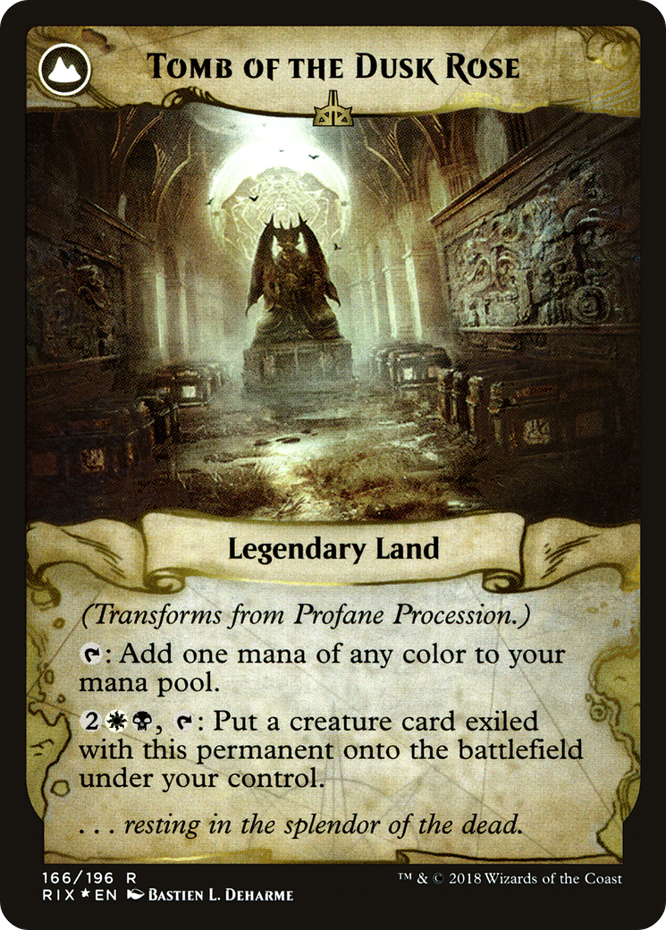 Profane Procession (PRE-166S) - Rivals of Ixalan Promos: (compasslanddfc) Foil