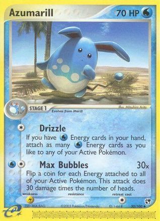 Azumarill - Reverse Holofoil Sandstorm - Uncommon