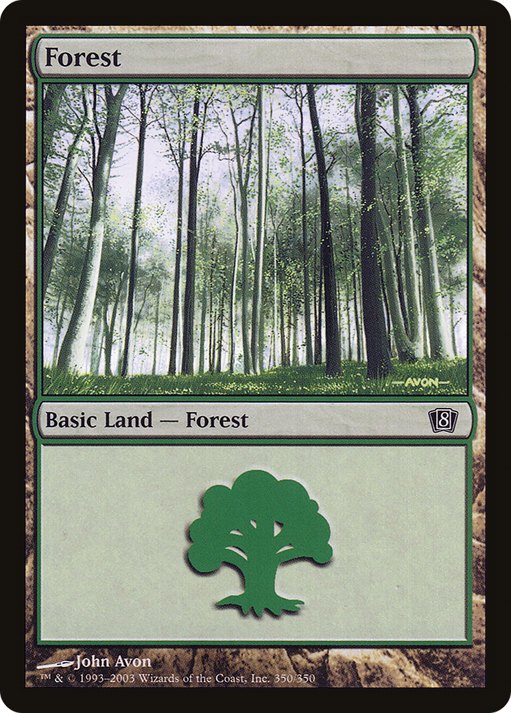 Forest (350) (8ED-350) - 8th Edition Foil