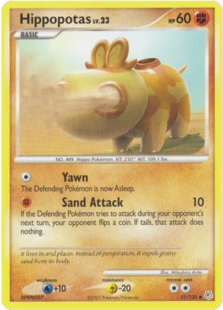 Hippopotas Diamond and Pearl - Uncommon