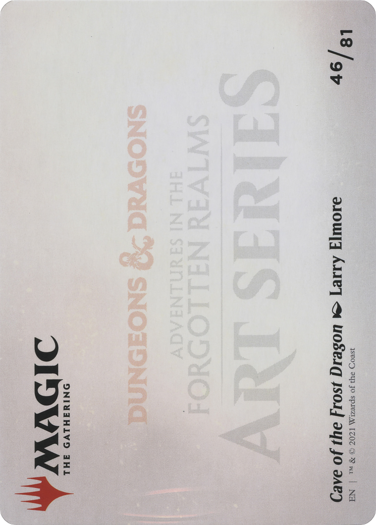 Cave of the Frost Dragon // Cave of the Frost Dragon (AAFR-046) - Adventures in the Forgotten Realms Art Series (Borderless) Foil