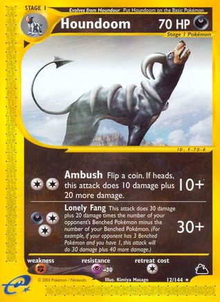 Houndoom (12) - Reverse Holofoil Skyridge - Rare