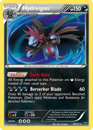 Hydreigon - Holofoil Noble Victories - Holo Rare