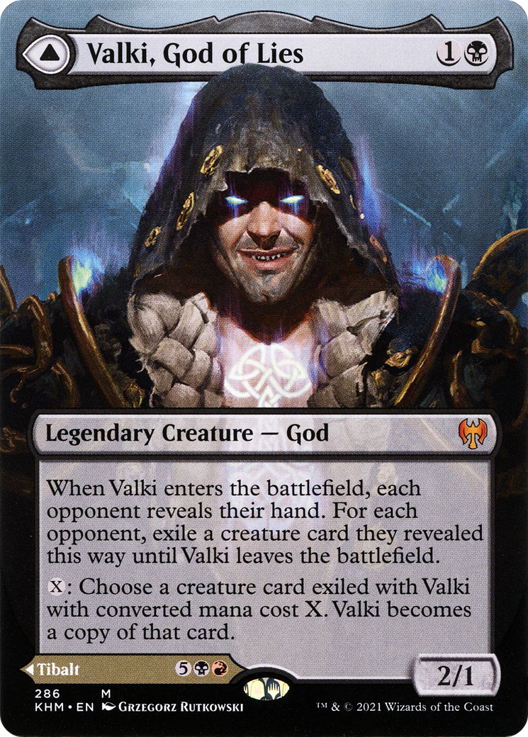 Valki, God of Lies (Borderless) (KHM-286) - Kaldheim Foil