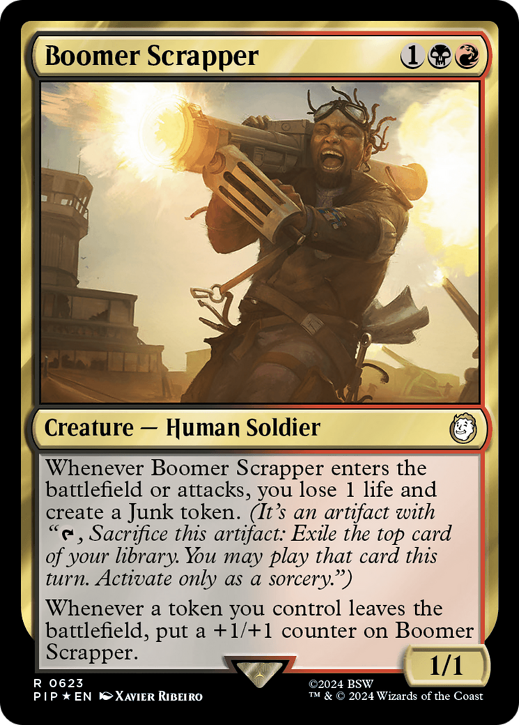 Boomer Scrapper (Surge Foil) (PIP-623) - Fallout Foil