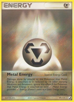 Metal Energy (Special) - Reverse Holofoil Unseen Forces - Rare
