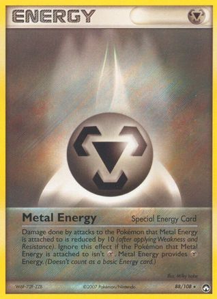 Metal Energy (Special) - Reverse Holofoil Power Keepers - Rare