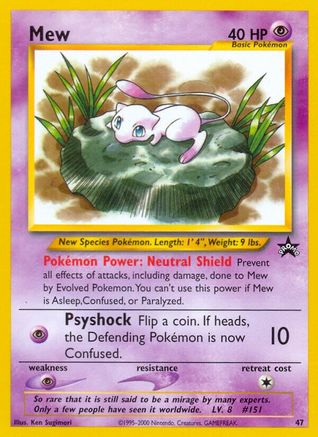 Mew (47) (47) 047 WoTC Promo - Promo