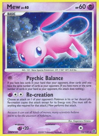 Mew/132 - Reverse Holofoil Secret Wonders - Holo Rare