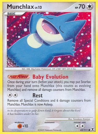 Munchlax (69) (69) 069 - Reverse Holofoil Rising Rivals - Common
