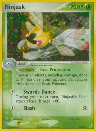 Ninjask - Reverse Holofoil Deoxys - Holo Rare