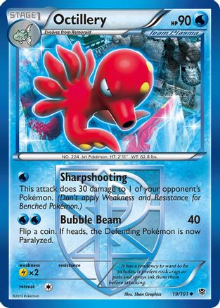 Octillery (Team Plasma) 019 - Reverse Holofoil Plasma Blast - Uncommon
