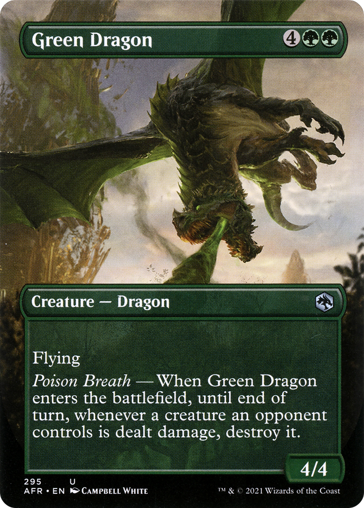 Green Dragon (Borderless) (AFR-295) - Adventures in the Forgotten Realms
