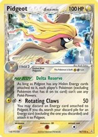 Pidgeot (Delta Species)/110 - Reverse Holofoil Holon Phantoms - Holo Rare