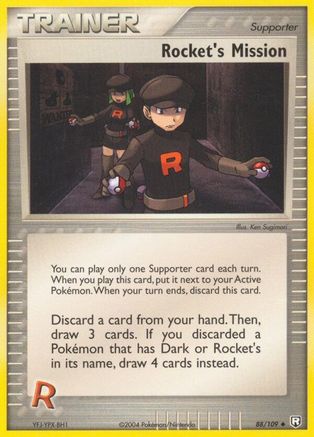 Rocket's Mission 088 - Reverse Holofoil Team Rocket Returns - Uncommon