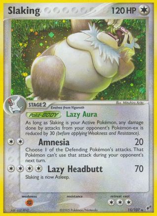 Slaking - Reverse Holofoil Deoxys - Holo Rare
