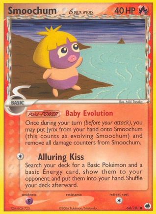 Smoochum (Delta Species) 064 - Reverse Holofoil Dragon Frontiers - Common