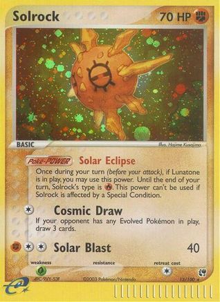 Solrock - Holofoil Sandstorm - Holo Rare