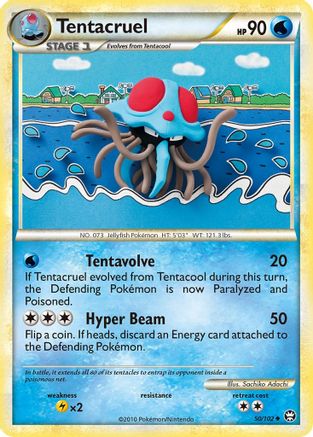 Tentacruel 050 - Reverse Holofoil Triumphant - Uncommon