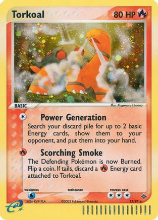 Torkoal - Reverse Holofoil Dragon - Holo Rare