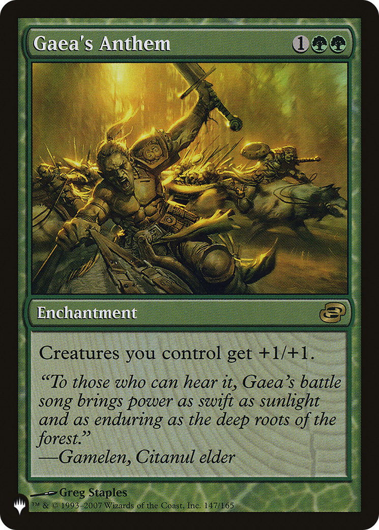 Gaea's Anthem (LIST-147/165) - The List: (colorshifted)